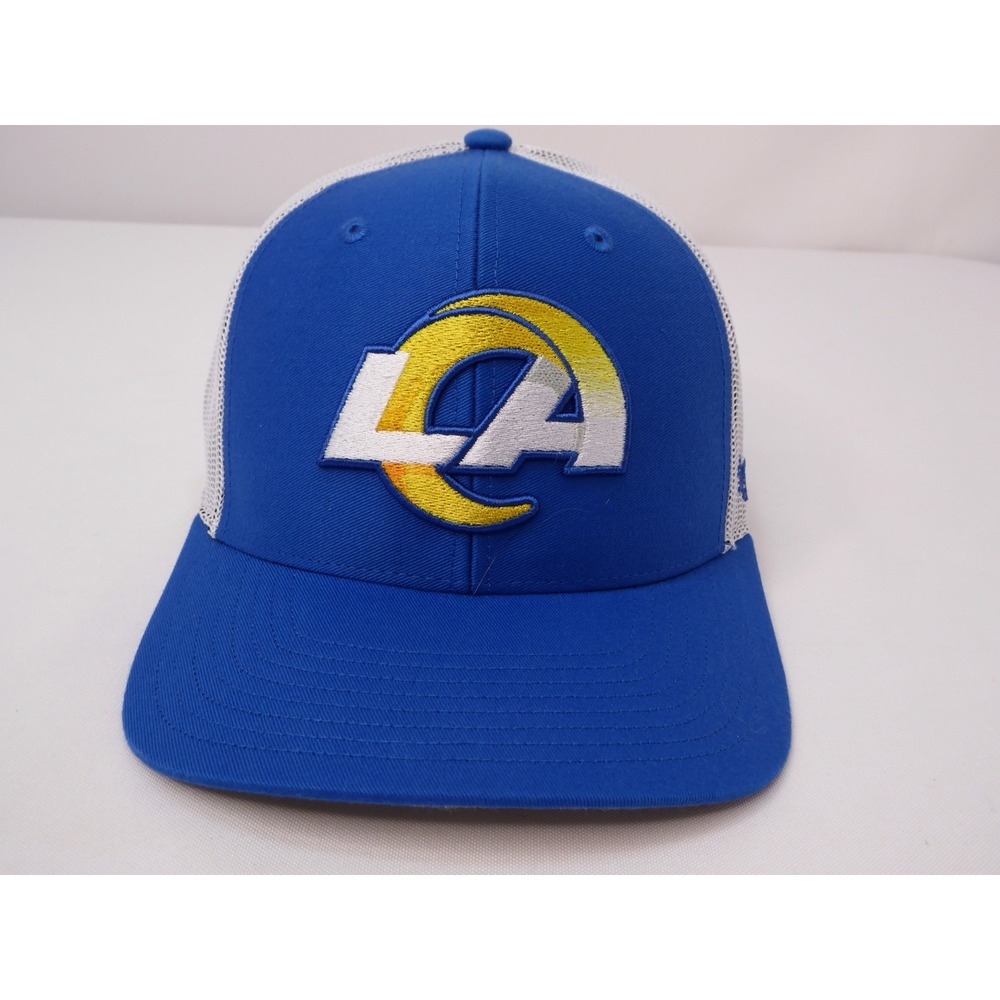 47 Brand Los Angeles Rams NFL Trucker Hat Blue White Mesh Adjustable OFSA Cap